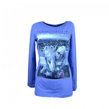 Bluze fete - Bluza cu maneca lunga pentru fete Atut A-4834-140, Mov