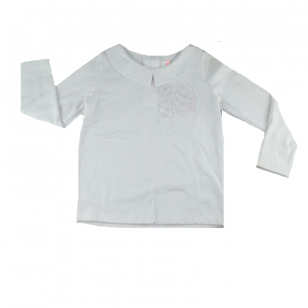 Bluze fete - Bluza cu maneca lunga pentru fete Atut A-6525-92, Alb