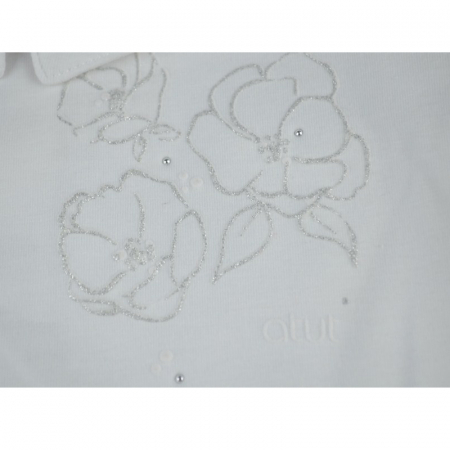 Bluza cu maneca lunga pentru fete Atut A-6525-92, Alb [1]