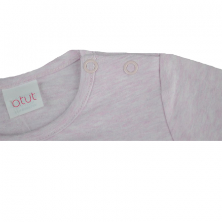 Bluza cu maneca lunga pentru fete Atut A-6549-80, Roz [1]