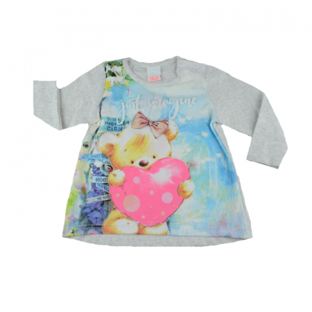Bluze fete - Bluza cu maneca lunga pentru fete Atut A-7026-74, Multicolor