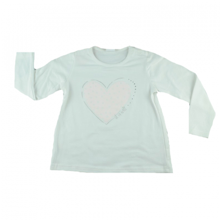 Bluze fete - Bluza cu maneca lunga pentru fete Atut A-7254-47921-92, Alb