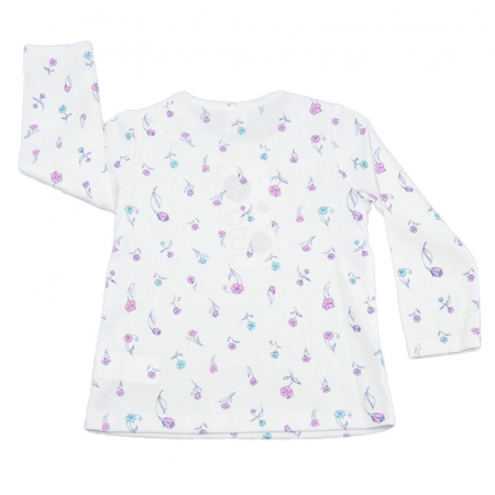 Bluza cu maneca lunga pentru fete Atut BLF8415-80, Alb [1]