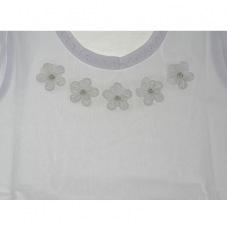 Bluza cu maneca lunga pentru fete Chrisma CHRS3-92-cm, Alb [1]