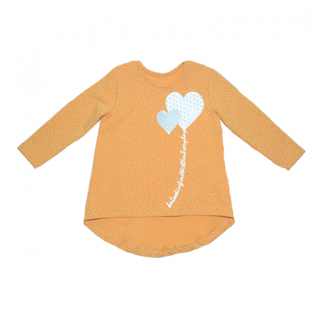 Bluze fete - Bluza cu maneca lunga pentru fete Chrisma CRSM8-86, Multicolor