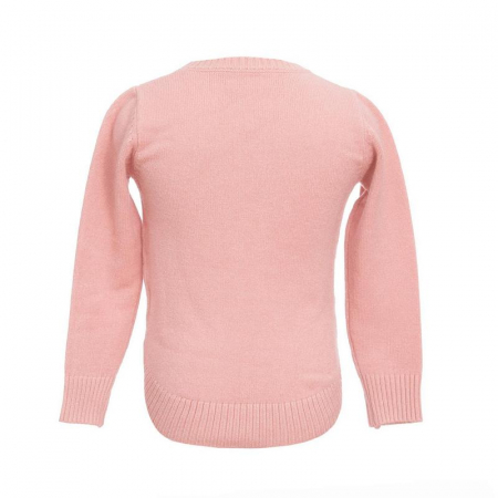 Pulover cu maneca lunga pentru fete Denim Collection B19299, Roz [1]