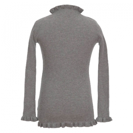 Pulover cu maneca lunga pentru fete Denim Collection R8147-G, Gri [1]