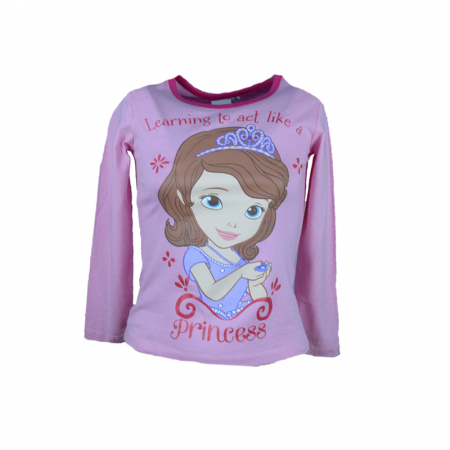 Bluze fete - Bluza cu maneca lunga pentru fete Disney DISS-GTJL42558R-116, Roz