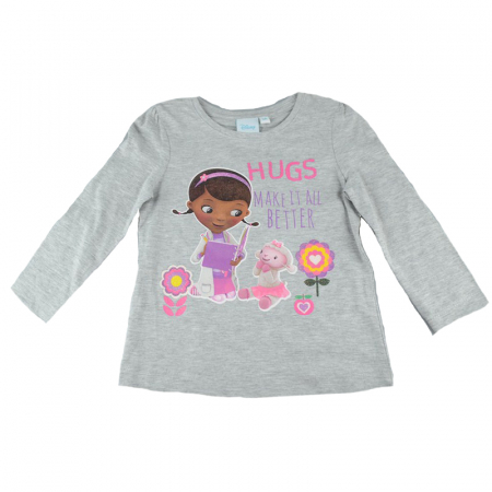 Bluze fete - Bluza cu maneca lunga pentru fete Disney NH1341-G-92, Gri