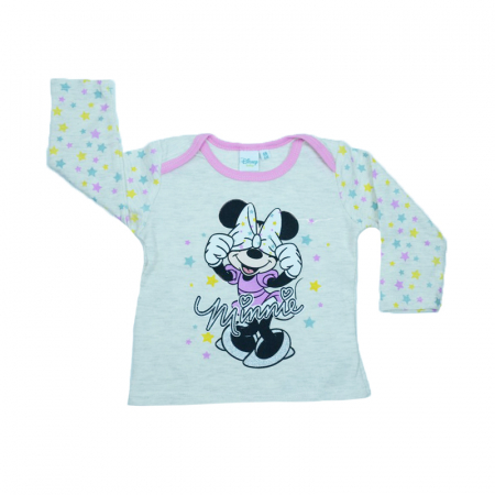 Bluze fete - Bluza cu maneca lunga pentru fete E Plus M Minnie Mouse BFD-03-80-cm, Gri