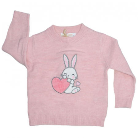 Bluze fete - Bluza cu maneca lunga pentru fete Happy House BL23-103R, Roz