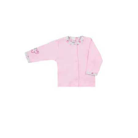 Bluze fete - Bluza cu maneca lunga pentru fete Koala 05-3572-68-cm, Roz