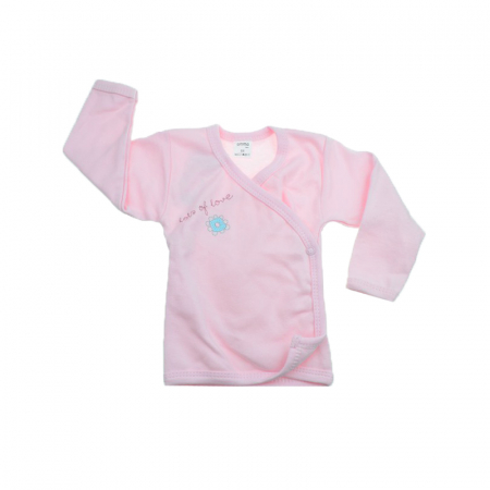 Bluze fete - Bluza cu maneca lunga pentru fete Koala Amma Flower A01-052-50-cm, Roz