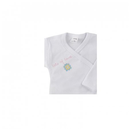 Bluza cu maneca lunga pentru fete Koala Amma Flower A01-053A-68-cm, Alb [1]