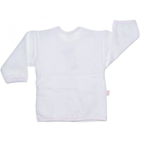 Bluza cu maneca lunga  de frotir pentru fete Koala B1100A, Alb [1]