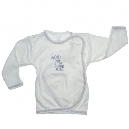 Body-uri baieti - Bluza cu maneca lunga pentru copii Koala Bambus 05-942A, Alb