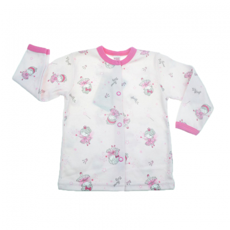 Bluze fete - Bluza cu maneca lunga pentru fete Koala Baw 1805R-74-cm, Roz