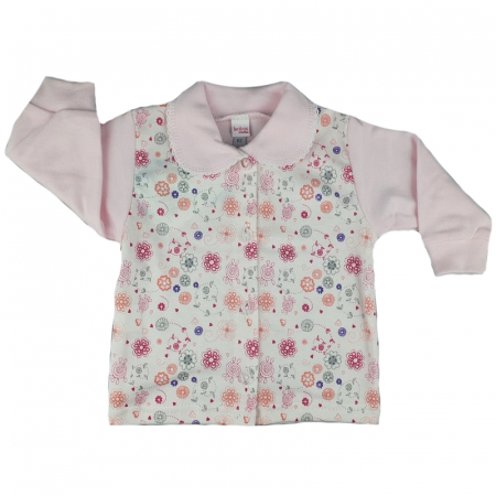Bluze fete - Bluza cu maneca lunga pentru fete Koala Baw 813KR-62-cm, Roz