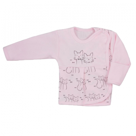 Bluze fete - Bluza cu maneca lunga pentru fete Koala Kociaki 05-996R-68-cm, Roz