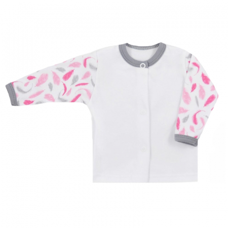 Bluze fete - Bluza cu maneca lunga pentru fete Koala Papuga 3664-A1-68-cm, Alb