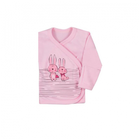 Bluza cu maneca lunga pentru fete Koala Zajaczki 06-669R-56-cm, Roz [1]