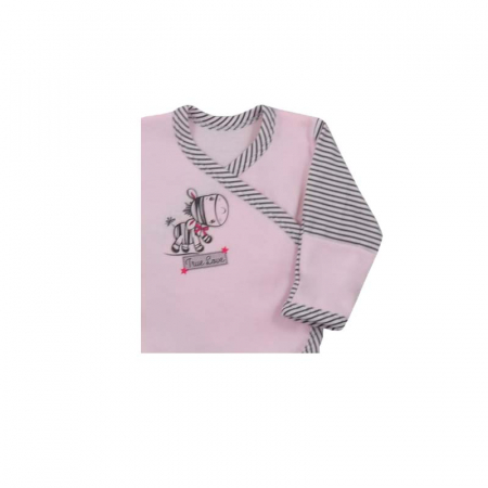 Bluza cu maneca lunga pentru fete Koala Zebra 2953-68-cm, Roz [1]