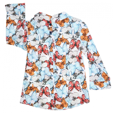 Bluza eleganta cu maneca lunga pentru fete Umbo 040523M, Multicolor [1]