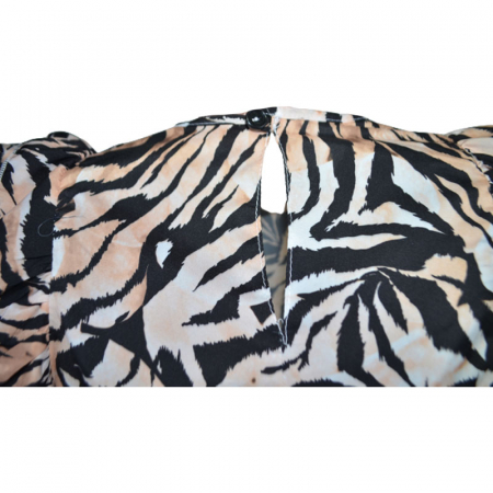 Bluza eleganta animal print cu maneca lunga pentru fete Catherine 071123-15, Maro [3]