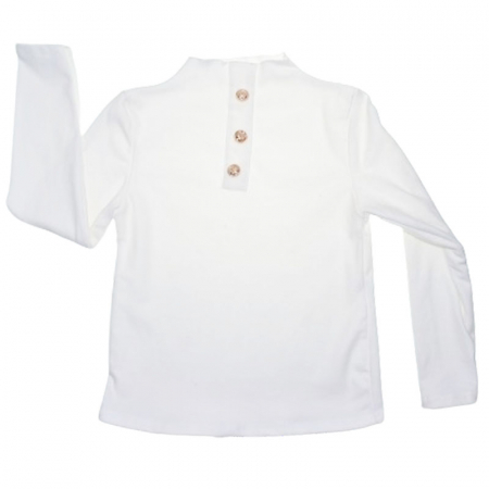 Bluze fete - Bluza cu maneca lunga pentru fete New Collection 81223, Alb