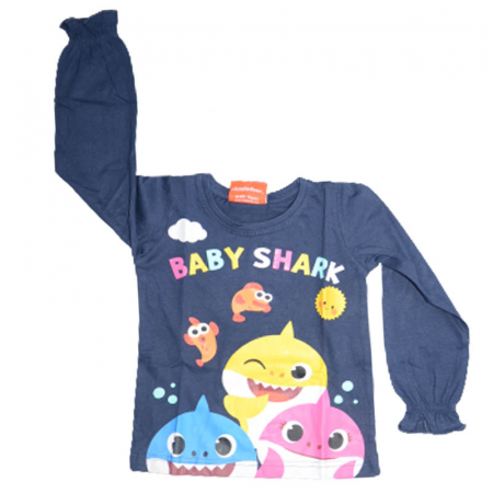 Bluze fete - Bluza cu maneca lunga pentru fete Nickelodeon BS5464, Bleumarin