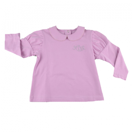 Bluze fete - Bluza cu maneca lunga pentru fete Mini Junior BLZM8-R-80, Roz