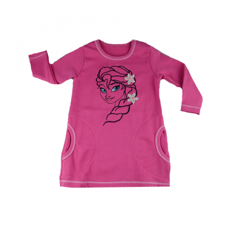 Bluze fete - Bluza cu maneca lunga pentru fete Mini Junior BLZMN2-F-80, Fucsia