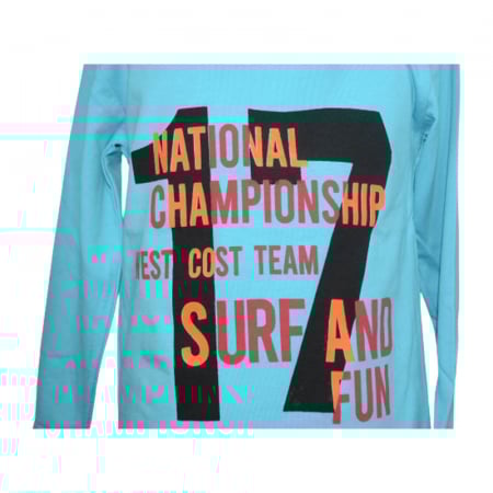 Bluza cu maneca lunga pentru baieti OLC SVR 230323, Albastru [2]
