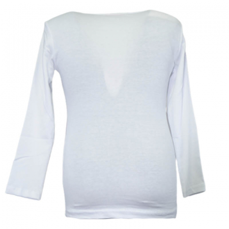 Bluza cu maneca lunga pentru fete OLC SVR 180323-3, Alb [1]