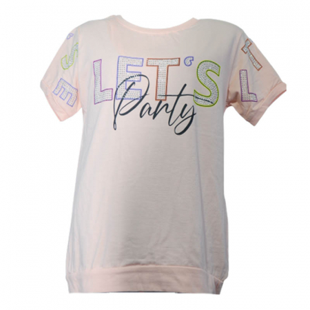 Tricouri fete - Tricou cu maneca scurta pentru fete OLC SVR 180323-A, Coral