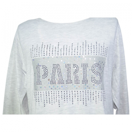 Bluza cu maneca lunga pentru fete OLC SVR 230323-11, Gri [2]