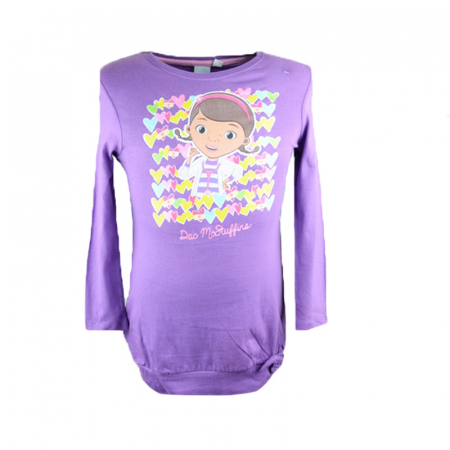 Bluze fete - Bluza cu maneca lunga pentru fete Sun City Doc McStuffins HO1323-2-116, Mov