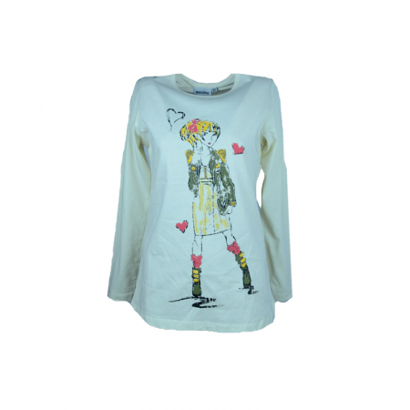 Bluze fete - Bluza cu maneca lunga pentru fete Wendee BU10300897-2C-128, Crem