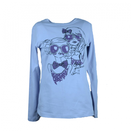 Bluze fete - Bluza cu maneca lunga pentru fete Wendee DK101199-2-134, Mov