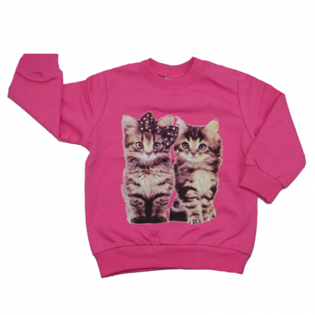 Bluze fete - Bluza cu maneca lunga pentru fete Wendee OK11224-0F-74, Fucsia