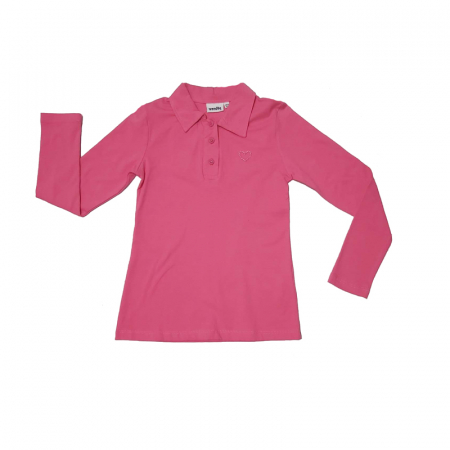 Bluze fete - Bluza cu maneca lunga pentru fete Wendee OZFB102494-1-104, Roz