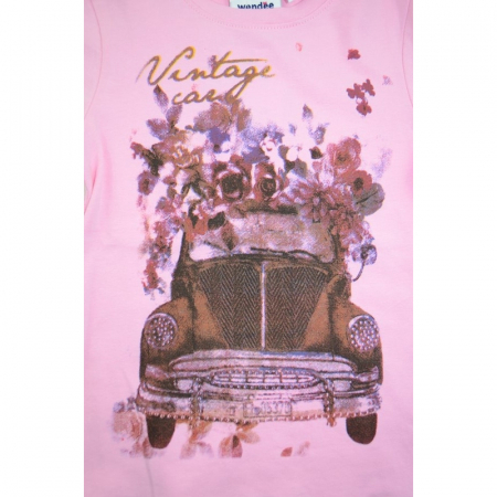 Bluza cu maneca lunga pentru fete Wendee OZFB102520-1R-116, Roz [1]