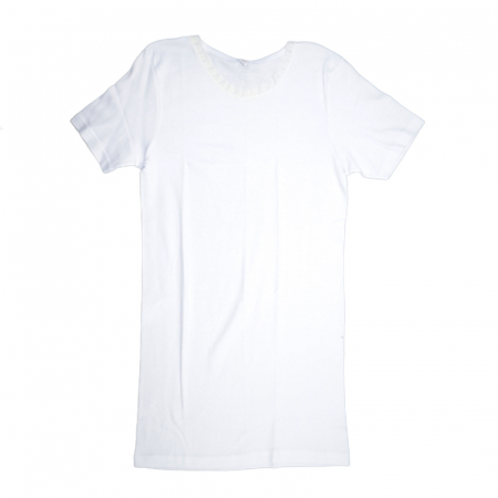 Tricouri fete - Tricou cu maneca scurta pentru fete Sevim 011122-A, Alb