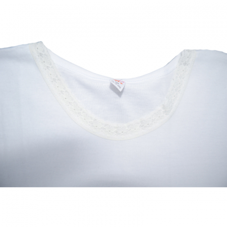Tricou cu maneca scurta pentru fete Sevim 011122-A, Alb [2]