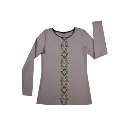 Îmbrăcăminte fete - Bluza cu maneca lunga pentru fete Atut A-5141-170-cm, Bej