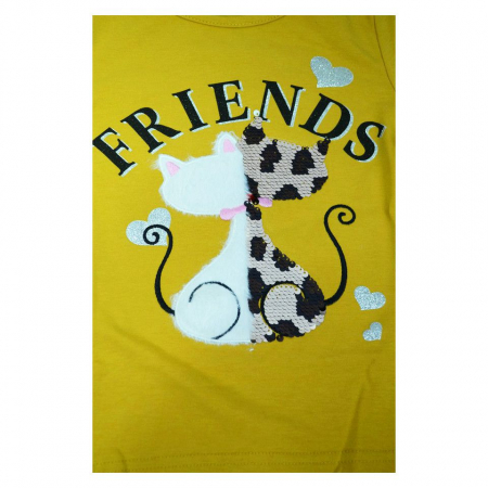 Bluza cu maneca lunga pentru fete Happy House FOFO-069G-116, Multicolor [1]