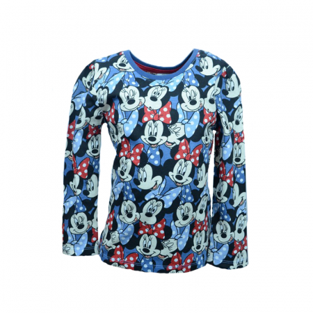 Îmbrăcăminte fete - Bluza cu maneca lunga pentru fete Minnie Mouse Sun City HO1182-104, Bleumarin