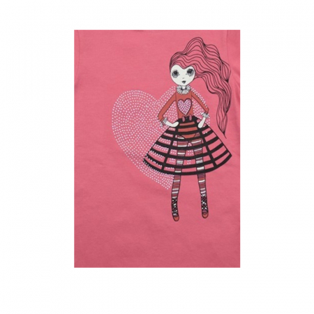 Bluza cu maneca lunga pentru fete Wendee DK101184-1P-110, Roz [1]