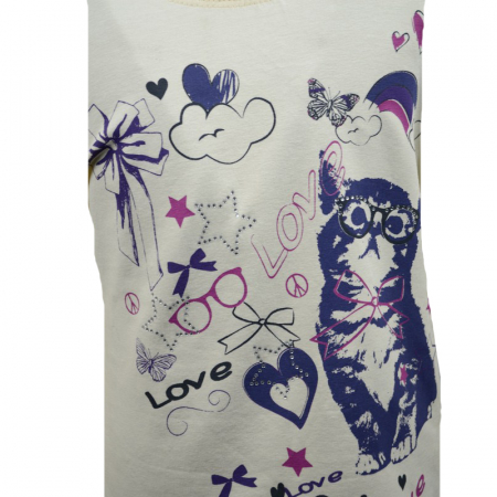 Bluza cu maneca lunga pentru fete Wendee DS101135-1C1-104, Crem [1]