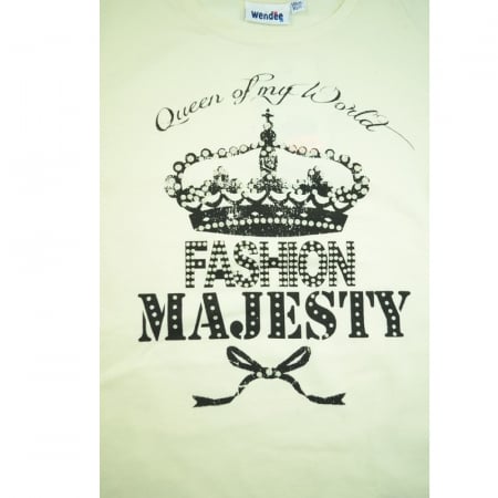 Bluza cu maneca lunga pentru fete Wendee OZ102303-2C, Crem [1]